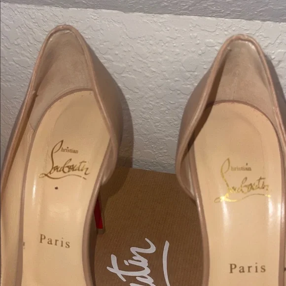 Christian Louboutin Nude Pointed Pumps - Picture 9 of 10